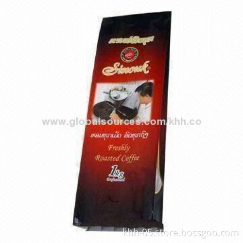 Coffee Bean Packing Bag, Stand Up Pouch with One-way Air Valve
